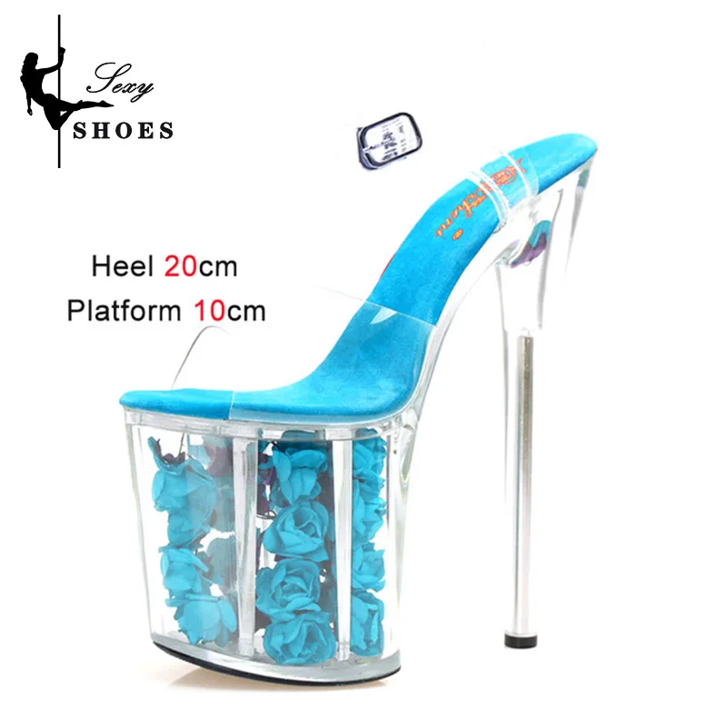 Model Training High-heels 8 Inch Women Pole Dance Shoes Summer 