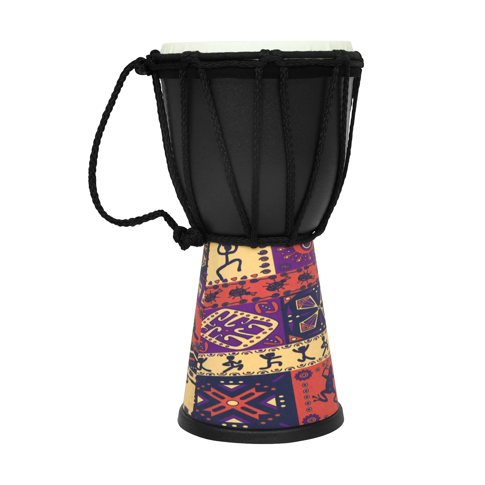 4 Inch Handmade Traditional African Hand Drum Colorful Djembe for Children Study Percussion Musical Instrument wooden hand drum musical percussion instruments