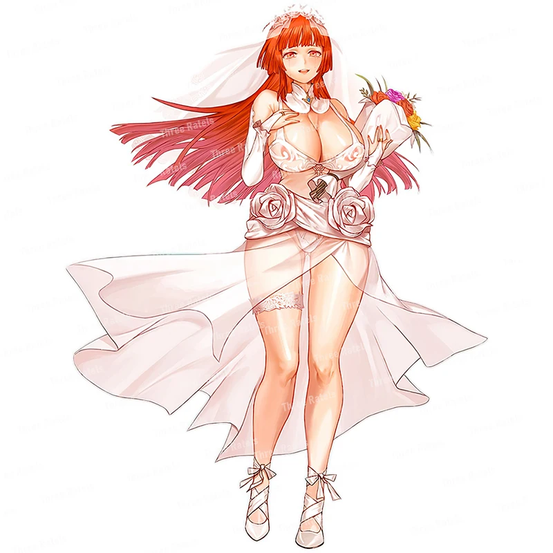 Ck129 Ultima Origine Hot Sexy Red Hair Girl Anime Sticker Car Sticker Computer Decalcomanie Wall Sticker Autoadesivo