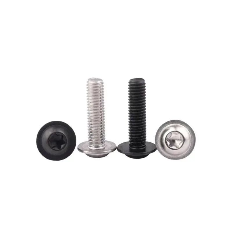 Stainless Steel Screw Torx Screw Torx Screw Bolt ZNYONG 2pcs-50pcs six lobe Screw m2.5-m8 304 A2 Stainless Steel black colour torx washer Head Screw L = 4mm~50mm