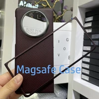 Magnet Real Aramid Carbon Fiber Camera Protector Phone Case Cover On For Huawei Mate X3 X5 Global MateX3 X 3 5 3X 512 Magsafe