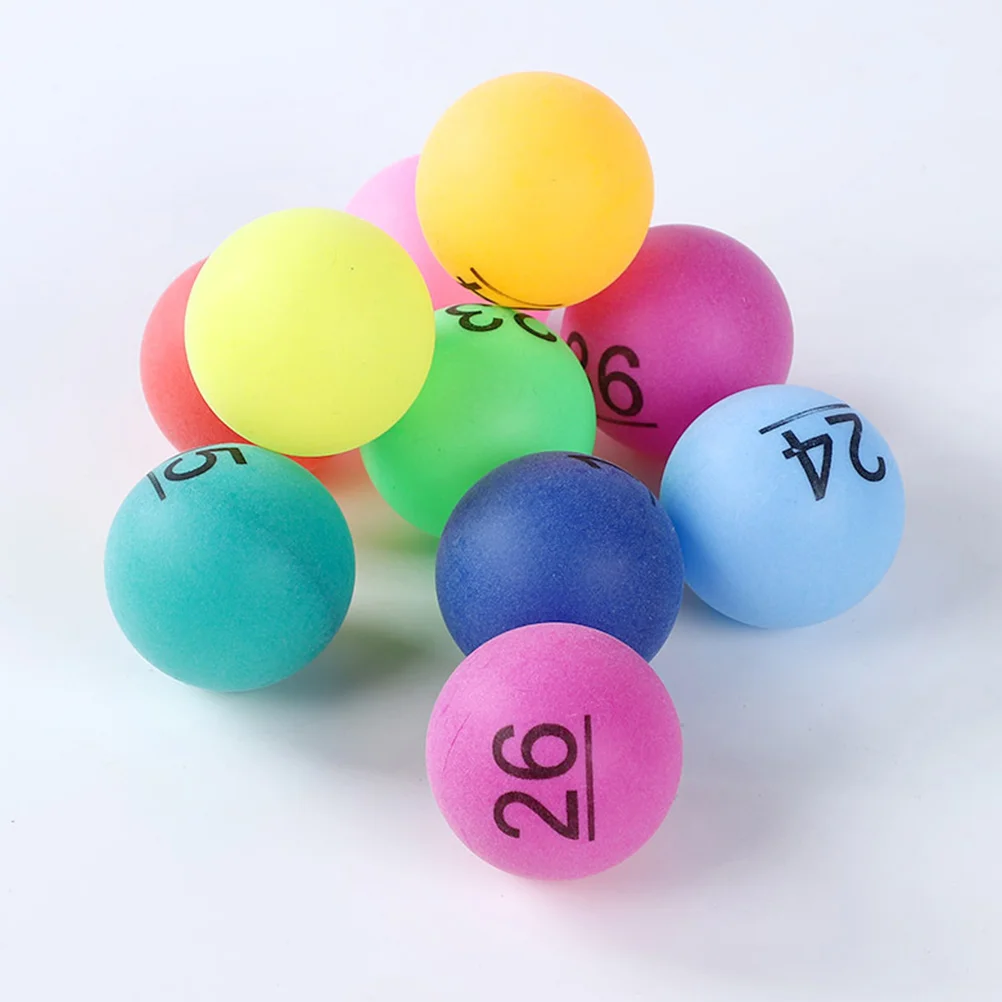 30pcs Party Game Balls Plastic Numbered Balls Small Lottery Game Props Party 1-30 Lottery