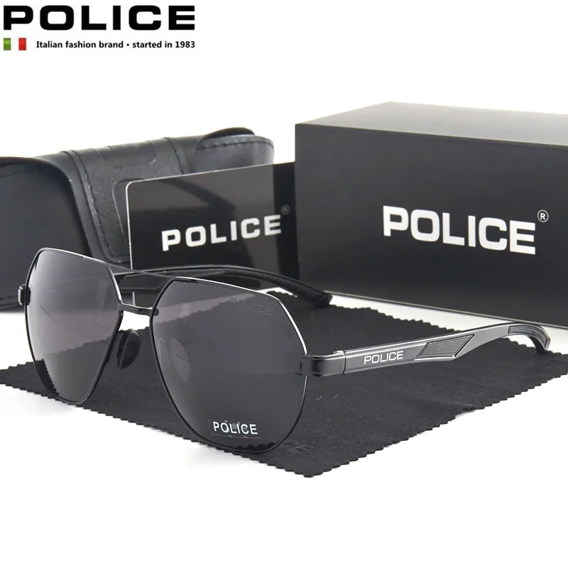 

POLICE Luxury Brand 192 Sunglasses Man Pilot Polarized Lenses Sun Glass UV400 Outdoor Men's Glasses Des Lunettes De Soleil