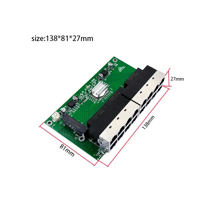 산업용 이더넷 스위치, RJ45 네트워크 스위치, 공장 공급, 16 포트, 10 Mbps, 100Mbps