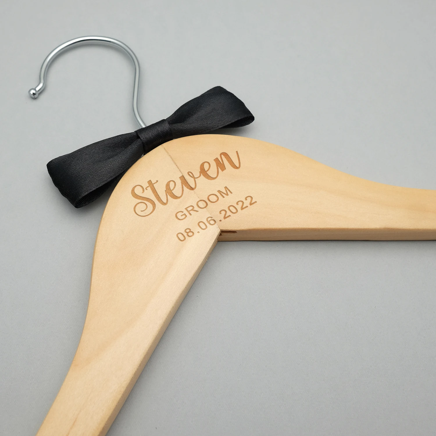 Personalized Wedding Hanger Bridal Hanger Bridal Shower Gift Wedding Dress Wood Bridesmaid Groomsmen clothes hanger