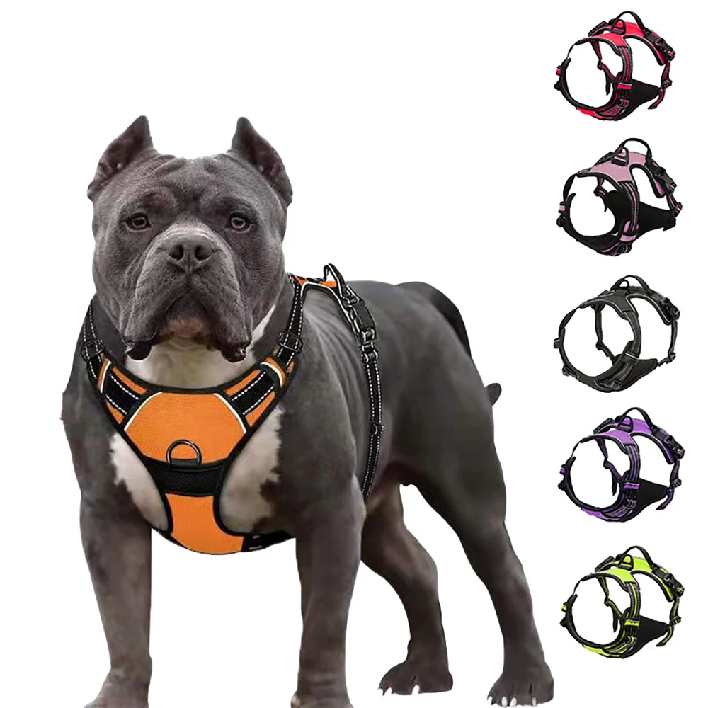Big Dog Harness No Pull Pet Leash For Dog Chest Strap Explosionproof
