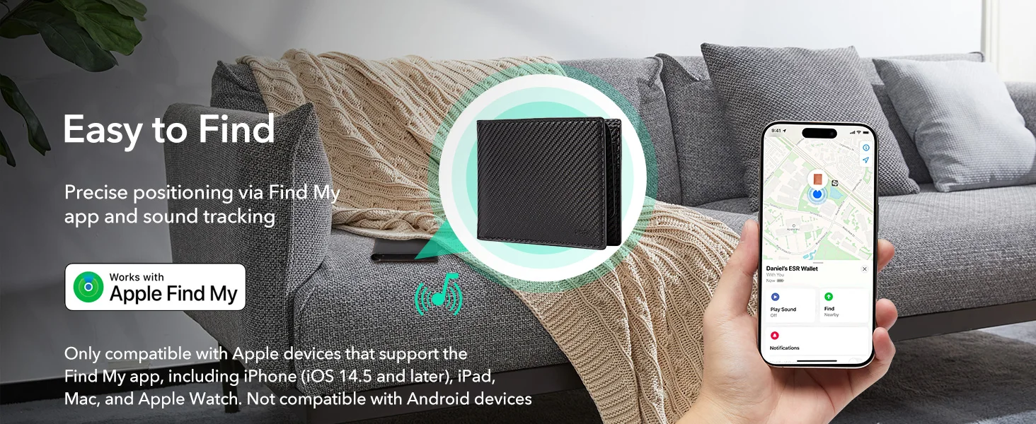 Localización mediante la app Find My en un iPhone