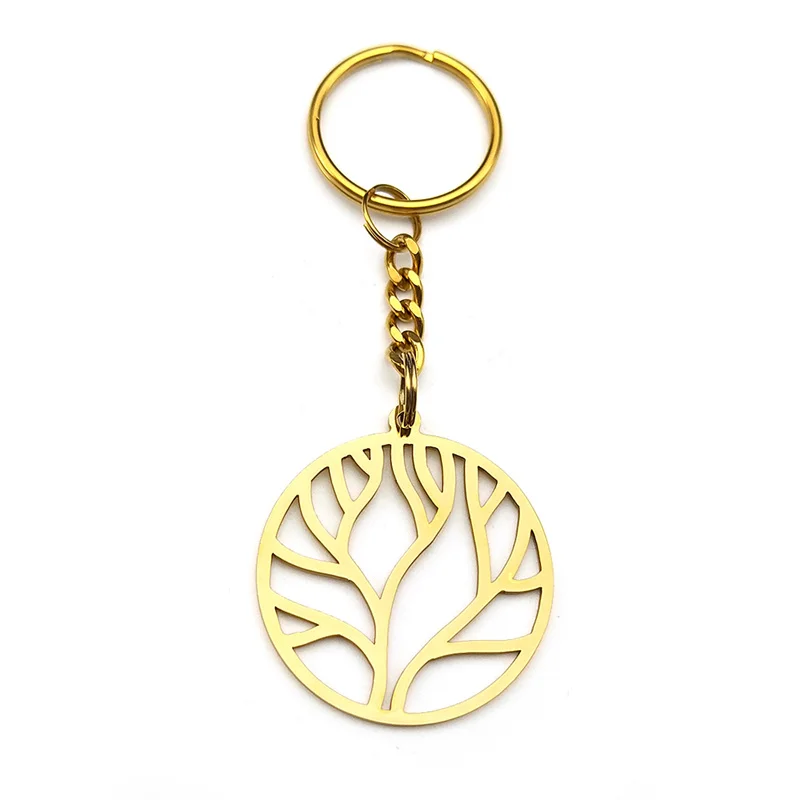 Baum des Lebens Hohl Schlüsselanhänger für Frauen Männer Edelstahl Gold Silber Farbe Liebe klassische Tasche hängen Schlüsselanhänger Schmuck Geschenke – Detail 8