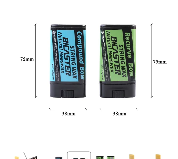Archery Bowstring Wax  Natural Beeswax + Pine Resin Handmade Strings Protective Rail Lube for Compound and Recurve Bowstring