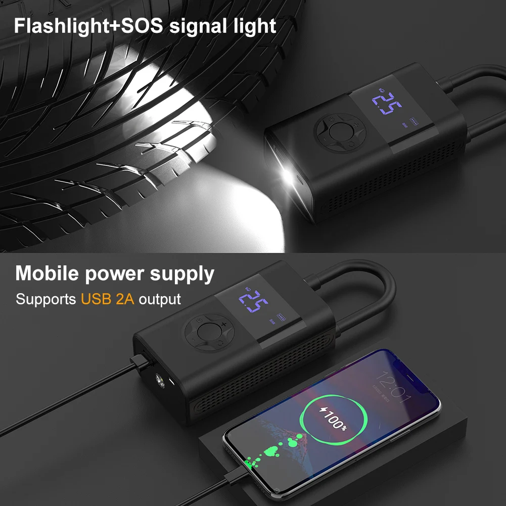 LED ������ �ִ� �޴�� ���� ����� �ڵ� ����, ��â��, 150 PSI Ÿ�̾� ����, 4 ���� ���, ������� ������ ����, �ڵ��� Ÿ�̾��