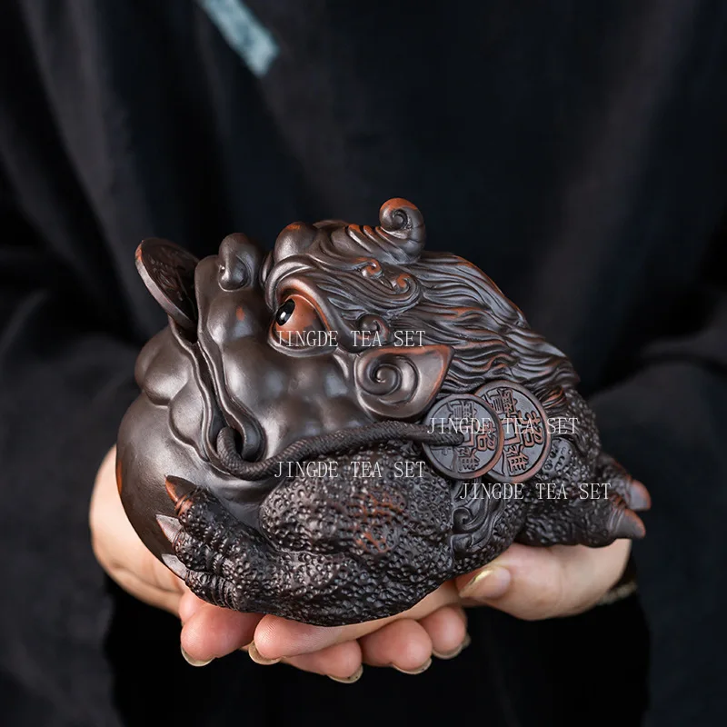 1pcs Ceramic Tea Pet Color Changing Ornament Chinese Zen Animal Decoration Tea Play Creative Crab Gap Accessories