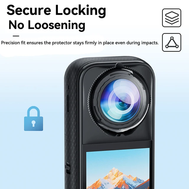 Pour Insta360 X5 X4 couvercle de protection d'objectif en Silicone souple capuchon d'objectif de caméra panoramique protecteur d'écran pour Insta 360 X4 X5 accessoires 3