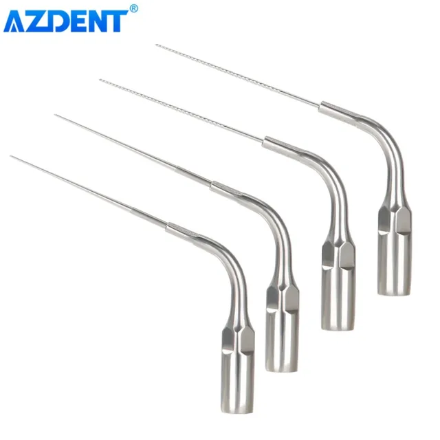AZDENT Dental Endodontic Ultrasonic Activator Endo Irrigator Tips Titanium Root Canal Treatment Dentistry Thread Straight Type