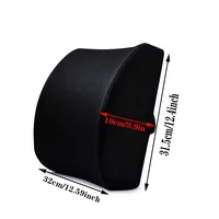 Office Seat Lumbar Support Memory Sponge Lumbar Cushion Slow Rebound Car Cushion Relieves Low Back Pain Breathable Lumbar Pillow 2