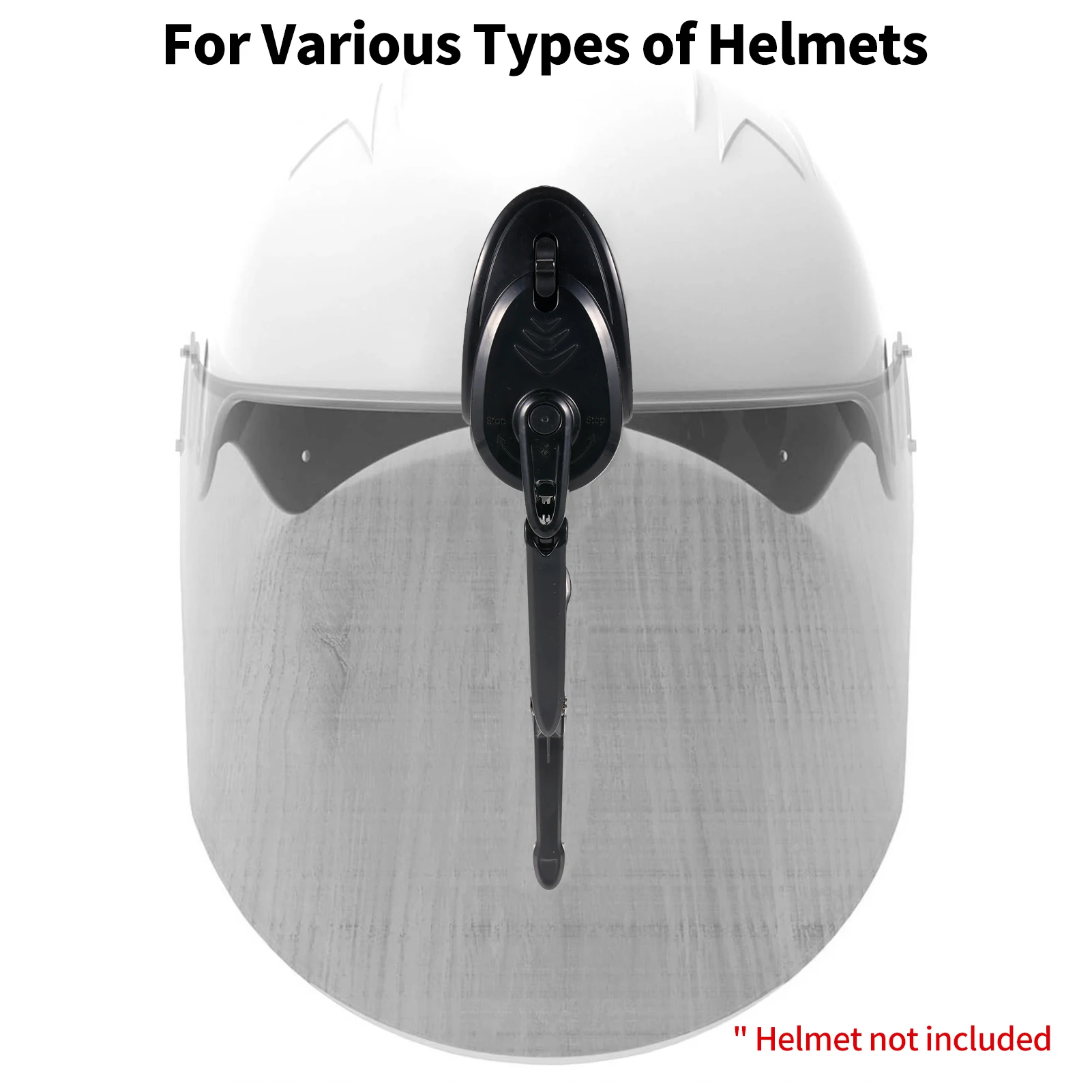 Rechargeable Motorcycle Helmet Wiper Universal Waterproof USB Helmet Windshield Wiper for Most Visor Helmet Mini Electric Wiper