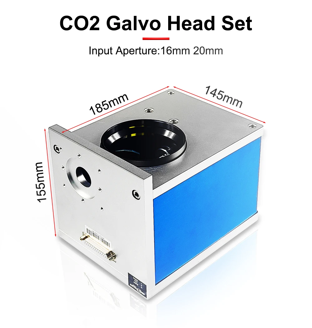 HUNST RC2807 Co2 Galvo-Kopf-Set 10,6µm Eingangsöffnung 16 & 20mm für Co2-Lasermarkiermaschinen-Scansysteme – Detail 2