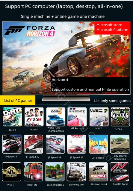 Corrida de aprendizagem jogo carro volante computador computador simulador  carro caminhão europeu 2 horizonte 5 condução ps4 poeira 4 jogo - AliExpress