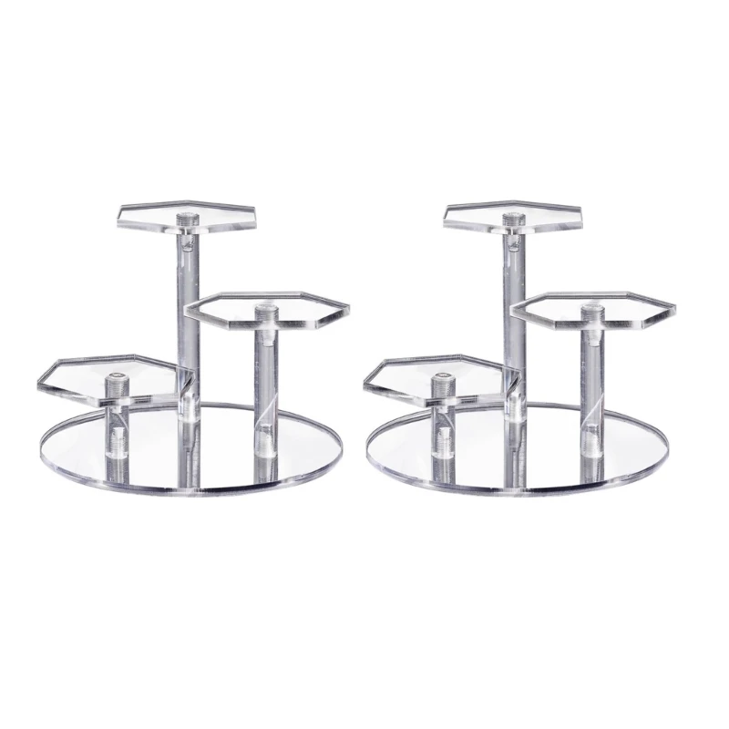 

69HC Ornaments Stand Cake Bracket Table Rack Acrylic Transparent Jewelry Bracket