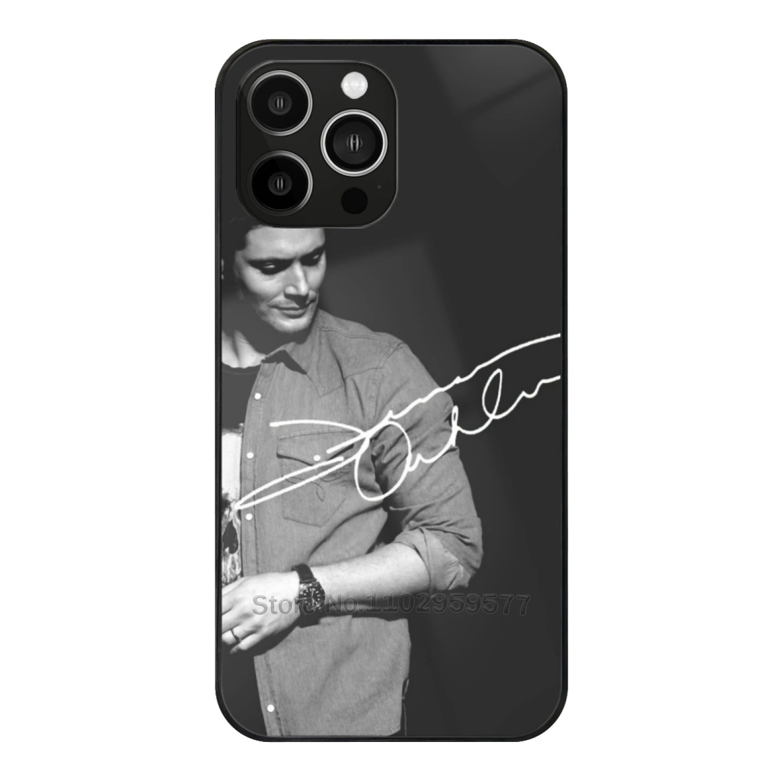 

Jensen Ackles Tempered Glass Shell For Iphone 13 14 12 11 15 Pro Max Mini 8 7 X Xr Xs Plus Phone Case Jensen Ackles Jensen