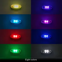 4/10x รถ LED Light รถมัลติฟังก์ชั่นไฟเตือน LED, ไฟรถไร้สายแบบชาร์จไฟได้พร้อมรีโมทคอนโทรล, ไฟตกแต่ง 5