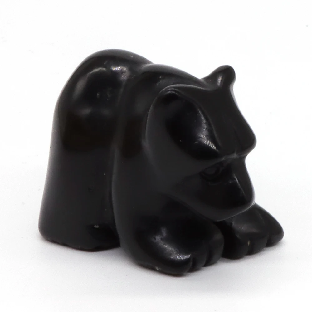 1.5" Cat Elephant Tortoise Rabbit Owl Frog Fish Bear Dog Horse Wolf Snake Statue Natural Healing Crystal Animal Stone Carving 