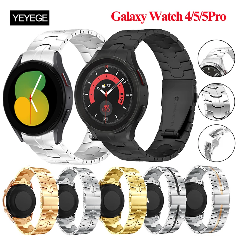 

Ремешок без зазора для Samsung Galaxy Watch 4 5 6 40 мм 44 мм, металлический браслет для Galaxy Watch 5 Pro 45 мм 4 6 Classic 42 46 43 мм 47 мм