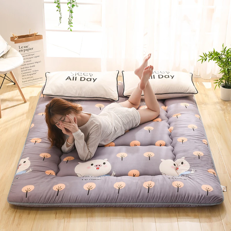 Colchón tatami grueso de estilo japonés, alfombrilla suave, cojín plegable,  almohadilla para dormir para el hogar, artefacto para el suelo del  dormitorio - AliExpress