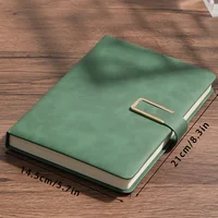 Carnet vintage en cuir A5 avec couverture souple personnalisée - parfait pour les réunions d'affaires et la vie universitaire 3