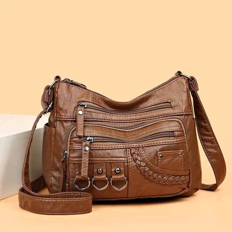 LargeCapacity Casual Crossbody Shoulder Bag for Middle-Aged Mothers - Versatile and Stylish