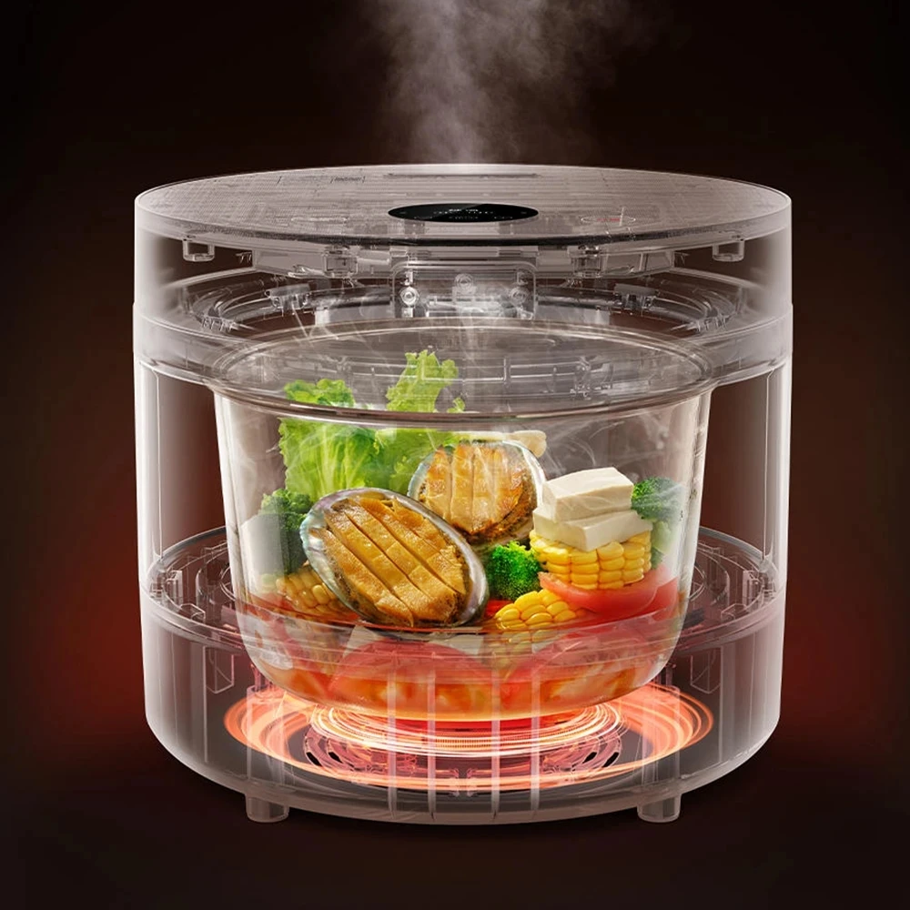 XIAOMI MIJIA Transparent Steaming Rice Cooker 4L Electrical Pressure Cooker Household Multifunctional Kitchen Appliances 4