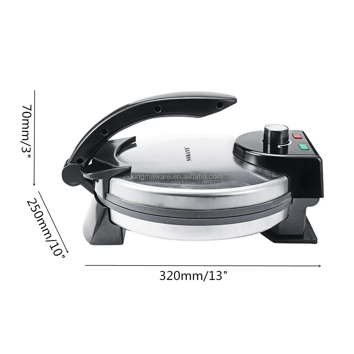 Electric 1500w Non-Stick Roti Maker Tortilla Press Machine Crepe Maker Pan Tortillas Maker For Sale 5