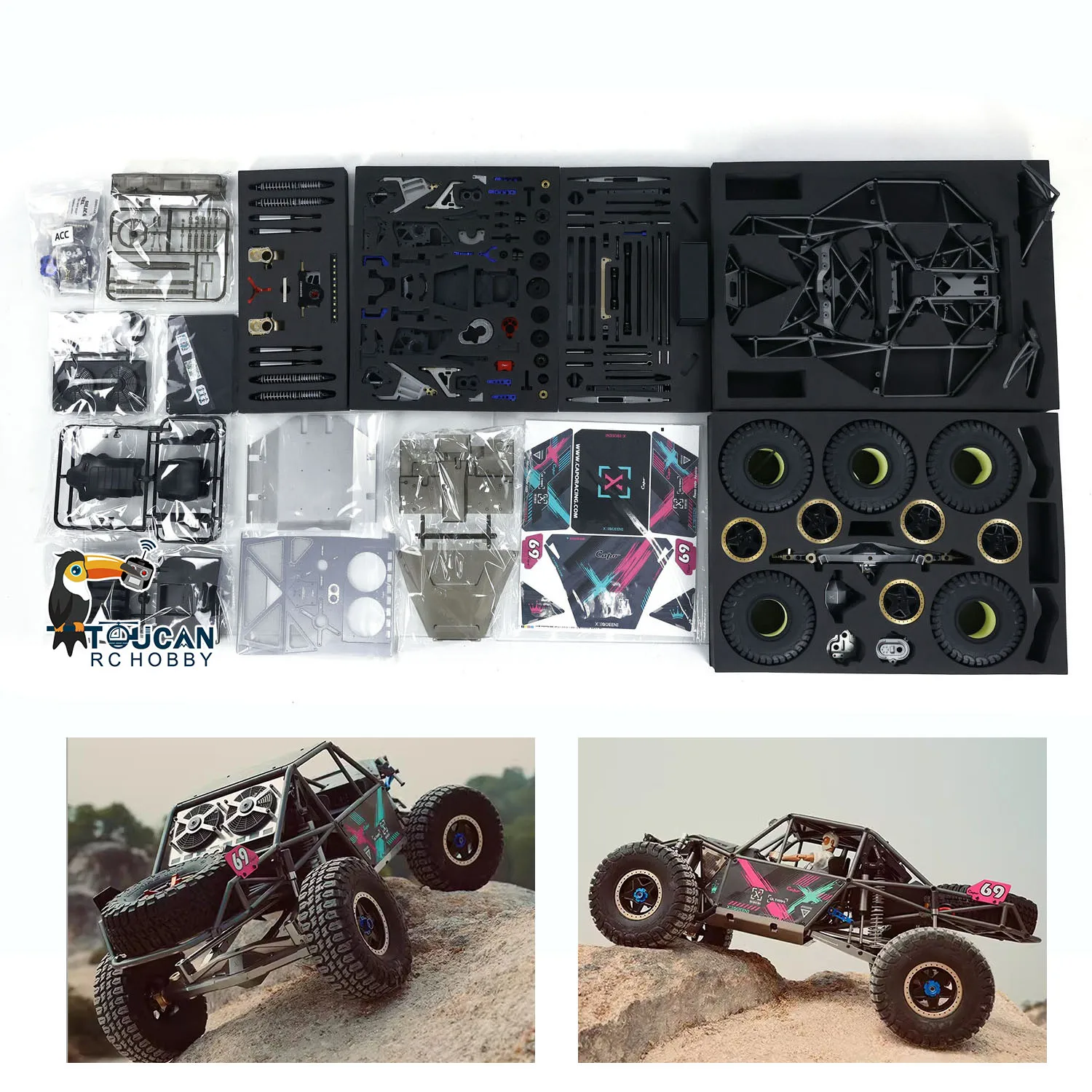 New Arrival Capo 1/8 RC Crawler Car U4 CD1582X 2 Speeds Radio Control Racing Vehicles Kits Toys for Boys  TH23512 2