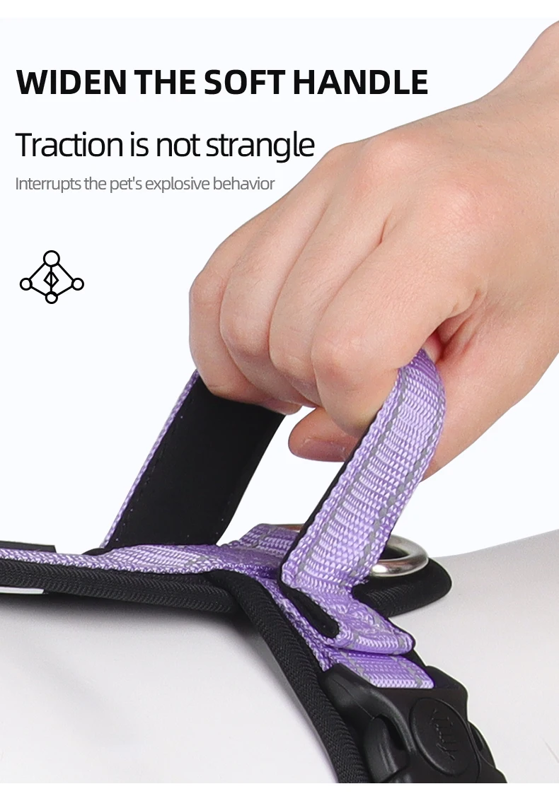 Pet Dog Harness With Handle for Small Large Dogs French Bulldog Vest Harness Adjustable Puppy Chest Straps Labrador Dogs Collars