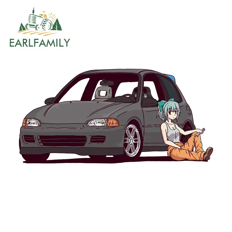 

EARLFAMILY 13 см x 6,4 см для yuuбари Kantai Коллекция внедорожников Автомобильная наклейка защита двери автомобиля RV наклейка устойчивое к царапинам украшение