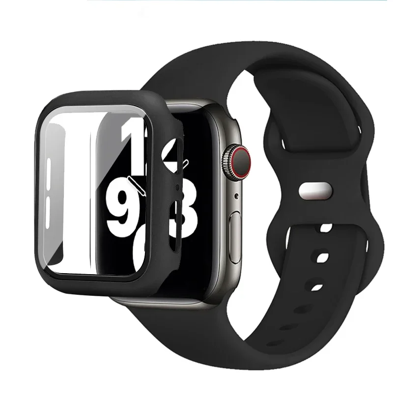 Premium Silicone Watch Band with Protective Case - Multisize Bracelet