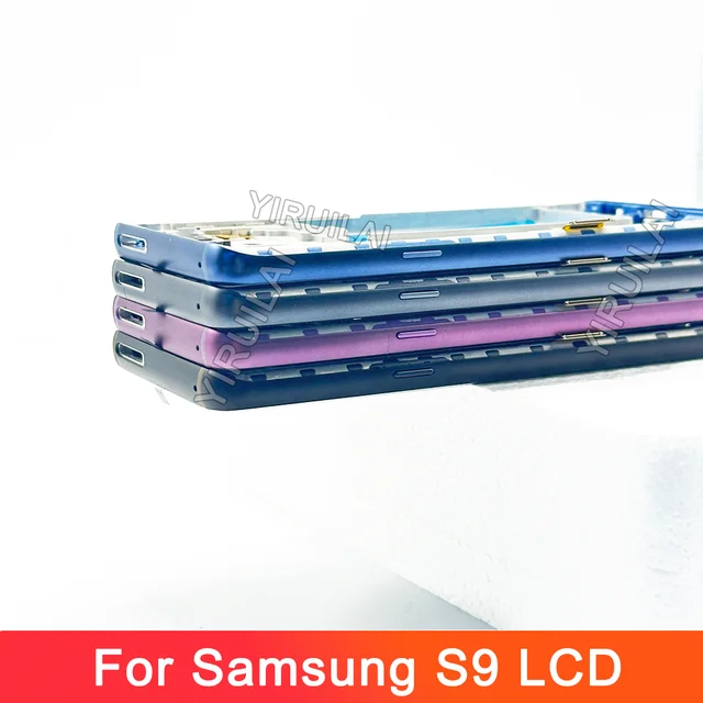 TFT ل S9 LCD مع الإطار لسامسونج S9 عرض LCD تعمل باللمس لسامسونج غالاكسي G960 G960F LCD استبدال محول الأرقام