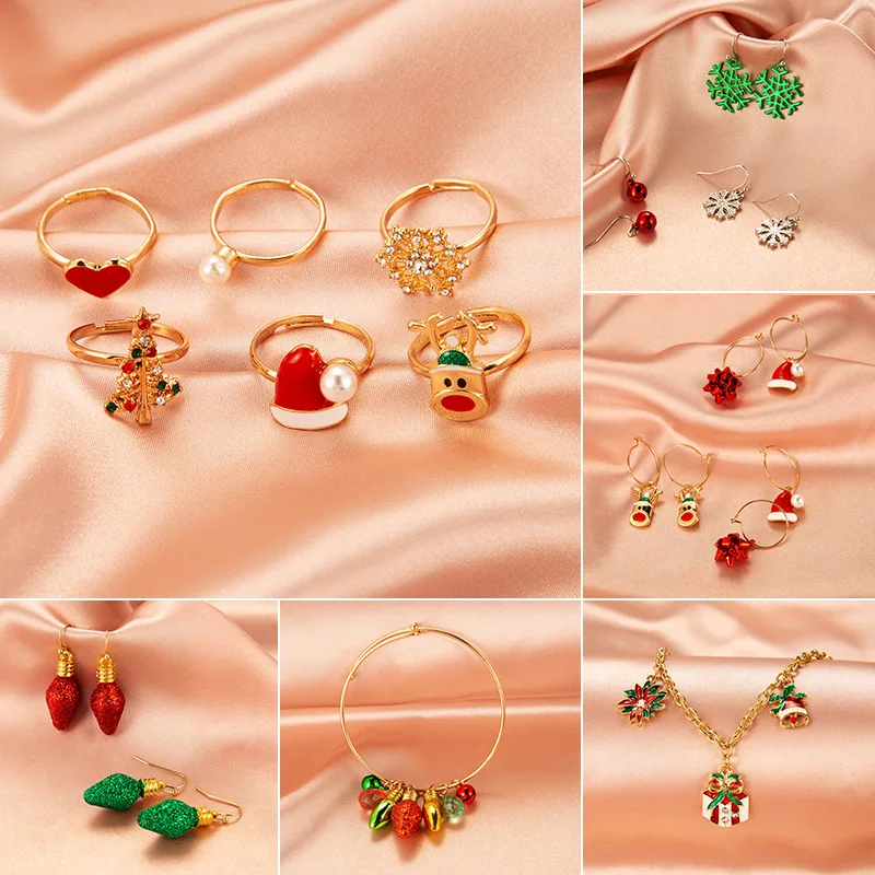 thumbnail image 4 of Nuevos pendientes colgantes con forma de muñeco de nieve y campanas navideñas para mujer y niña, pendientes creativos con forma de alce y copo de nieve, regalo de joyería para fiesta 2021, 4 of 5