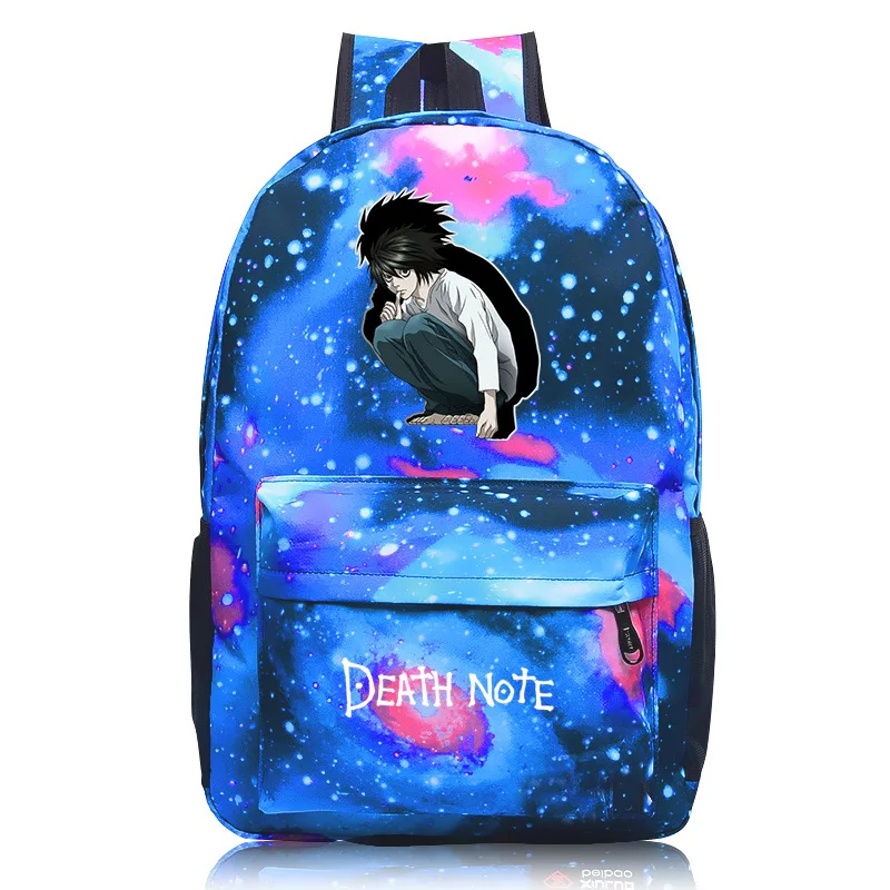 

Death Note Designer Bag Backpack Men's Anime Teenagers Women's Student Cartoon Book Bags Back to School Mochila Travel