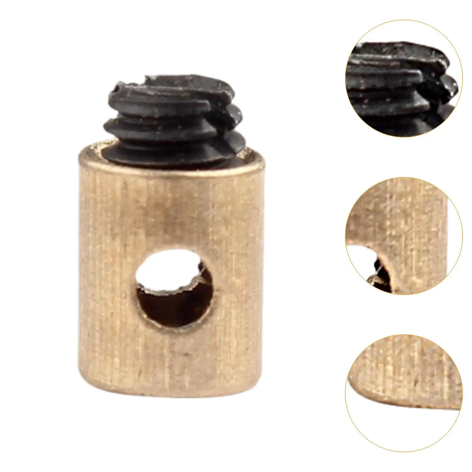 30x Solderless Throttle Cable Connectors High Performance Brake Cable Nipple Screws for Scooter Bike Motorcycle Mower Car