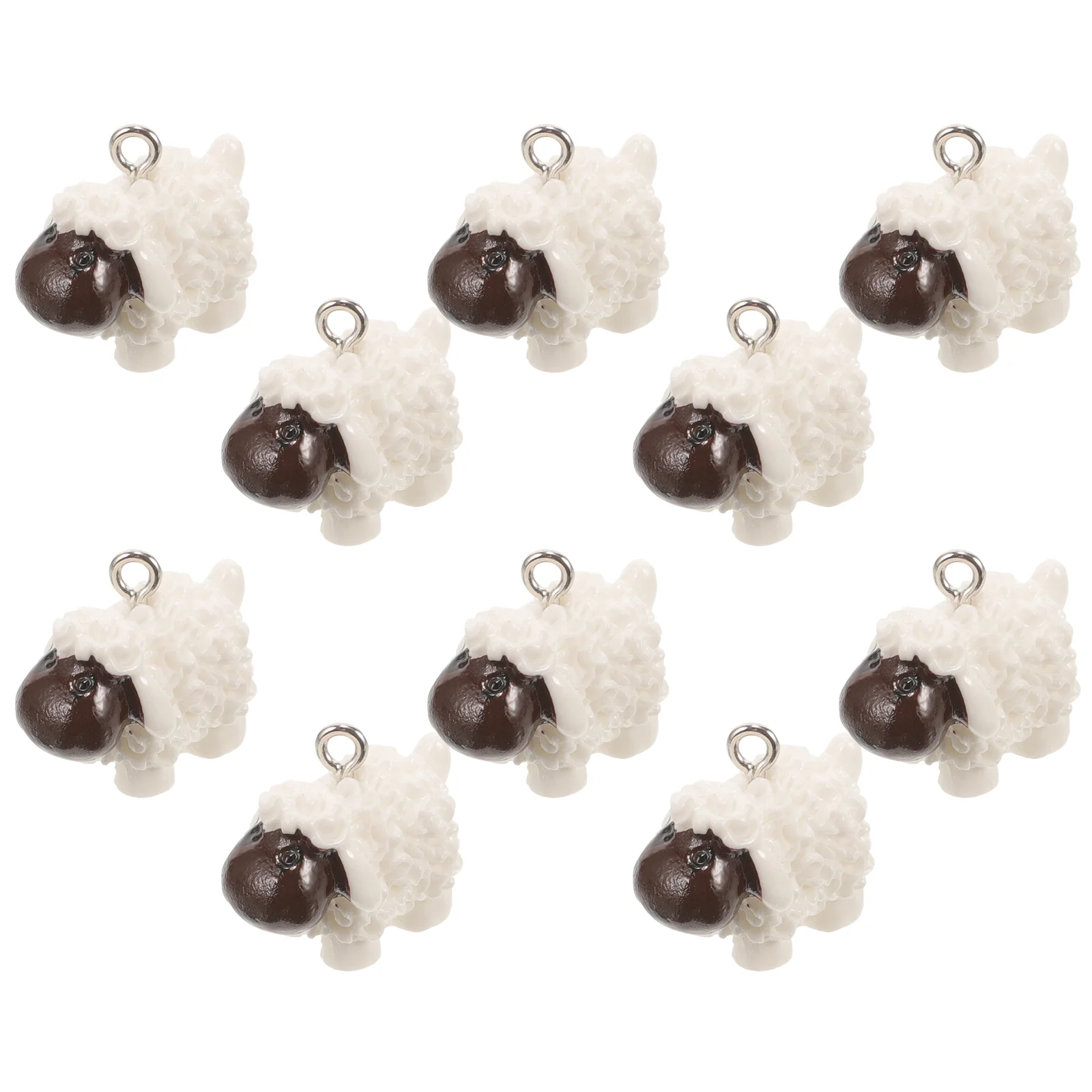 

Mini Sheep Charm Animals Resin Pendants Tiny Cute Animals Dangle Charm Beads Diy Jewelry Making Earring Necklace Lamb