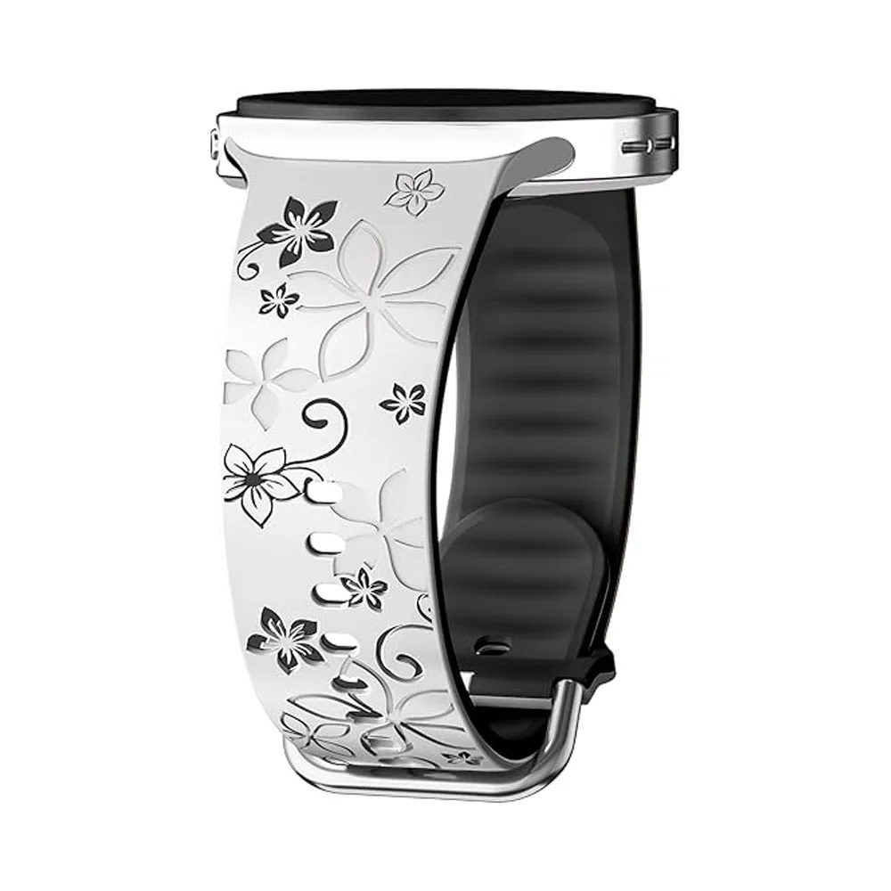 حزام منقوش لساعة سامسونج جالاكسي 8 44 ملم 40 ملم P...