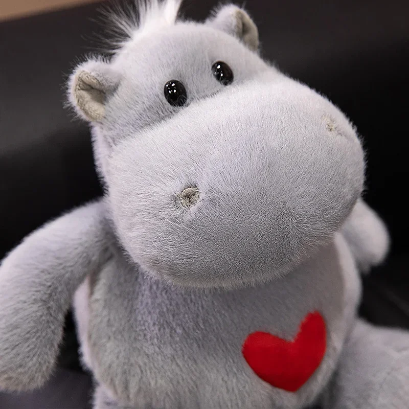 Adorable Hippo Cartoon Ant Stuffed Toys Soft Huggable Animal Pillow Playful Safe Material Holiday Decor Lovely Gift for All Ages