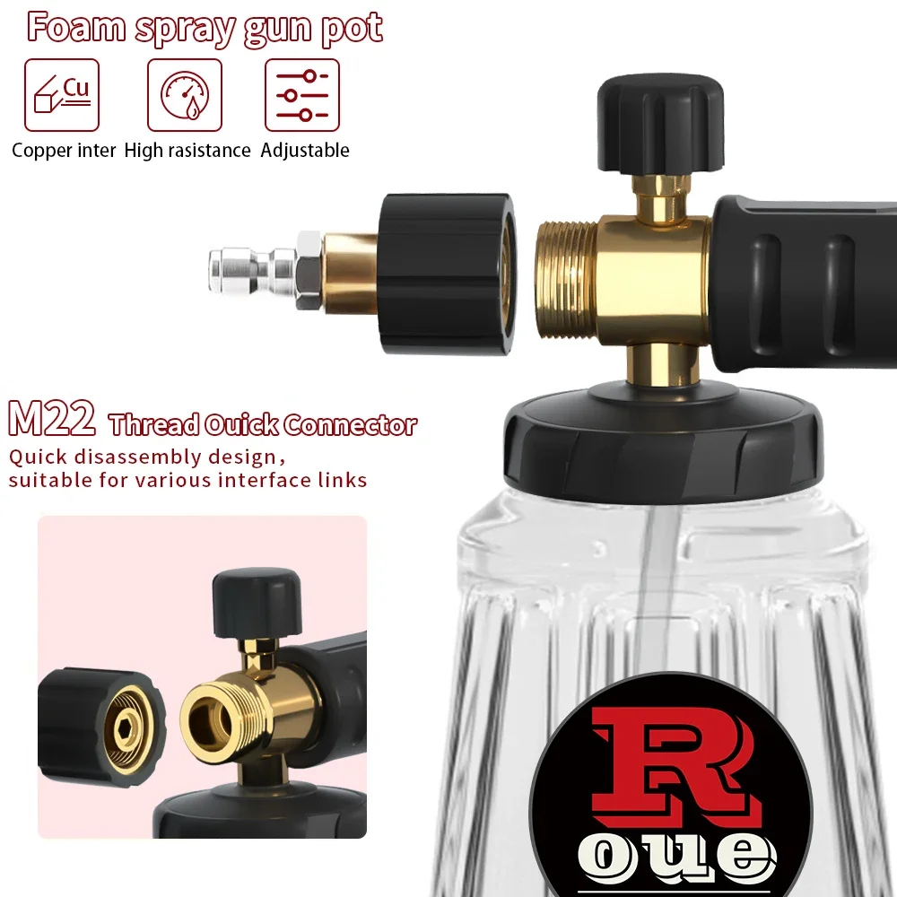 Kit De Rinçage Pour Châssis Voiture – Compatible Nettoyeur Haute Pression – Raccord Standard – Nettoyage Passage De Roues