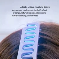 Peigne de coiffure volumisant à dents larges pour hommes, peigne de coiffure à racines moelleuses, curling naturel, accessoires de soins capillaires, noir, 1 pièce 2