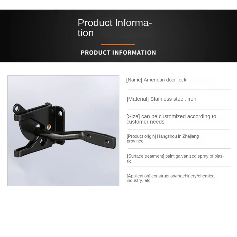 Auto Bloqueio Aço Portão Trava Black Gate auto bloqueio aco portao trava black gate 05