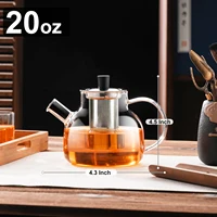 1800ML Home And Kitchen Transparent Glass Water Jug Camping Water Bottle Cold Coffee Pot Coffeeware Teaware Drink ItemsKettle 6