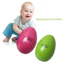 

Orff World A Pair/SET Solid Color Children Kids Wooden Colorful Sand Eggs Instruments Early Education Musical Toys