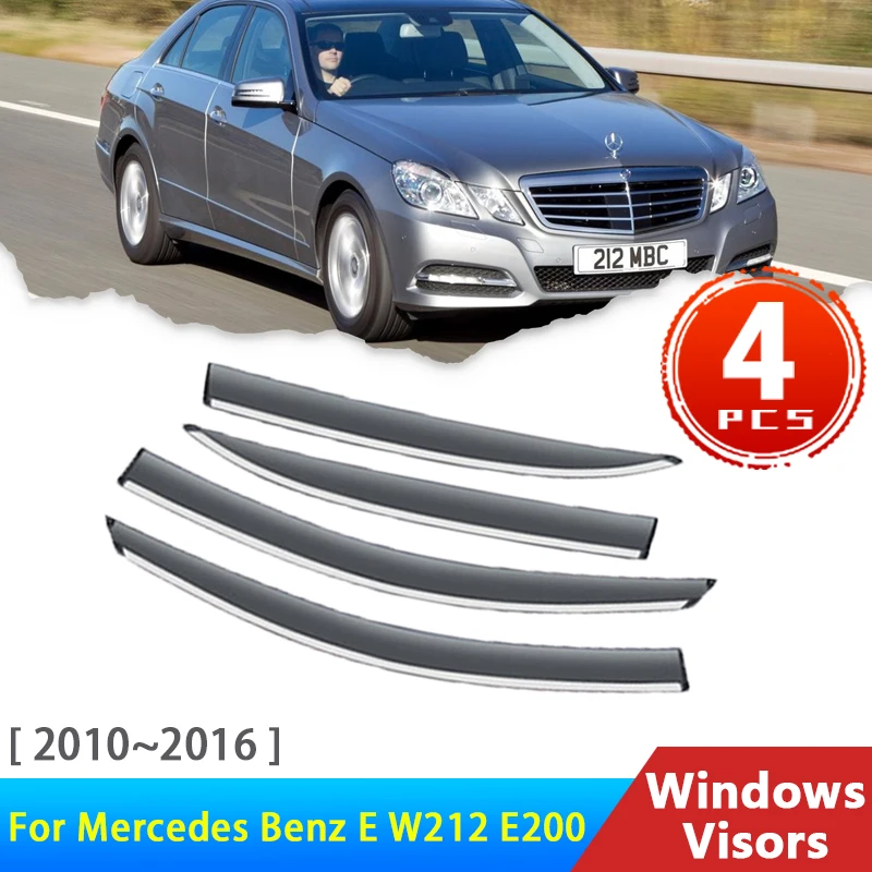 Deflectors for Mercedes Benz E W212 E200 Sedan 2010~2016 Accessories ...