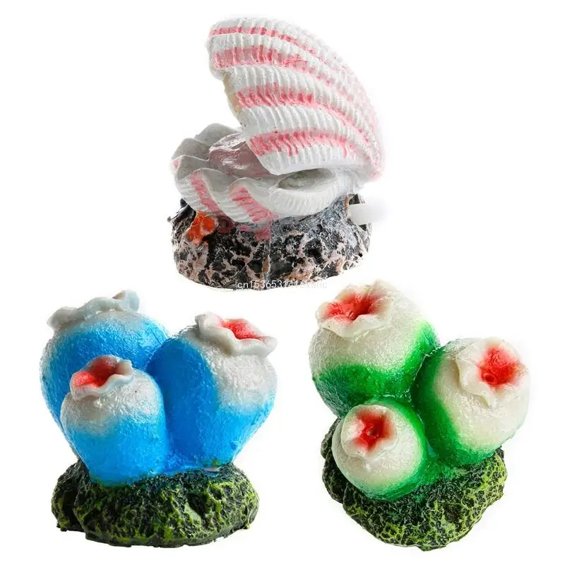 

Dropship Aquarium Air Stone Artificial Coral Resin for Shell Bubble Stones Decor Ornaments Non Toxic Safe for Freshwater