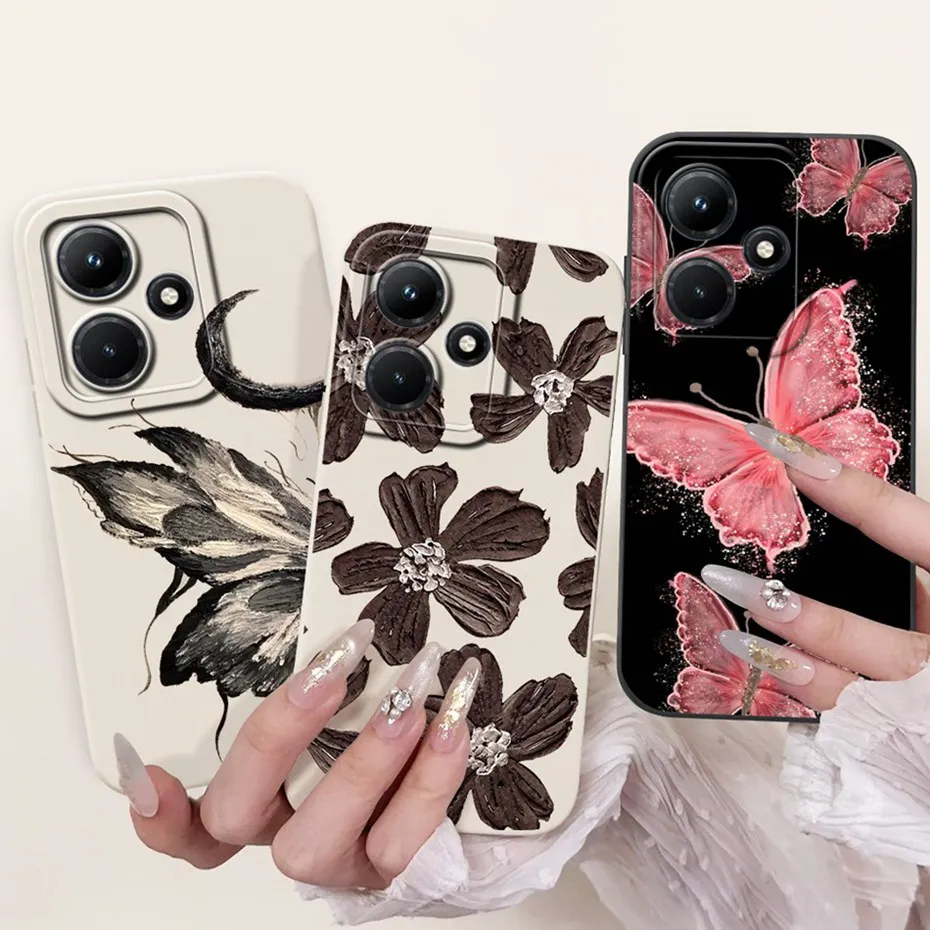 Chic Lens Protective Soft Silicon Phone Case with Cute New Design